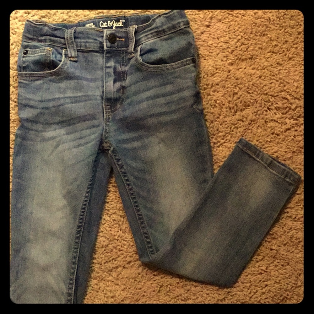 Boys size 6 cat&jack skinny fit jeans